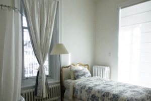 Room with painted walls and trim Room with painted walls and trim