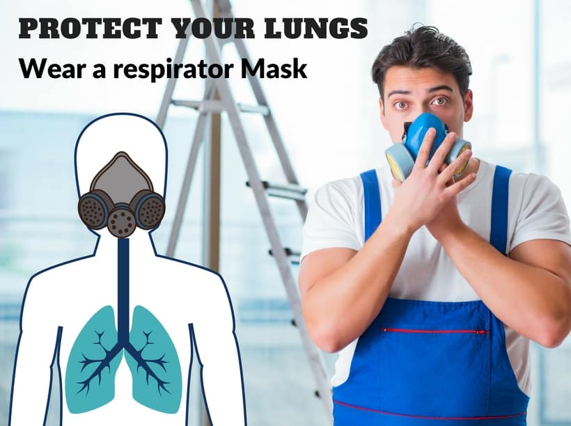 Paint Respirator Mask to protect your lung Brad the Painter