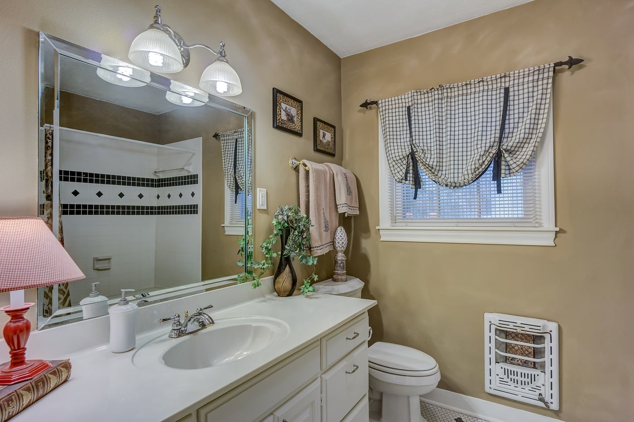 Bathroom freshly painted