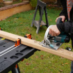 Work table with tools