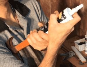 How to use the caulk gun you make yourself