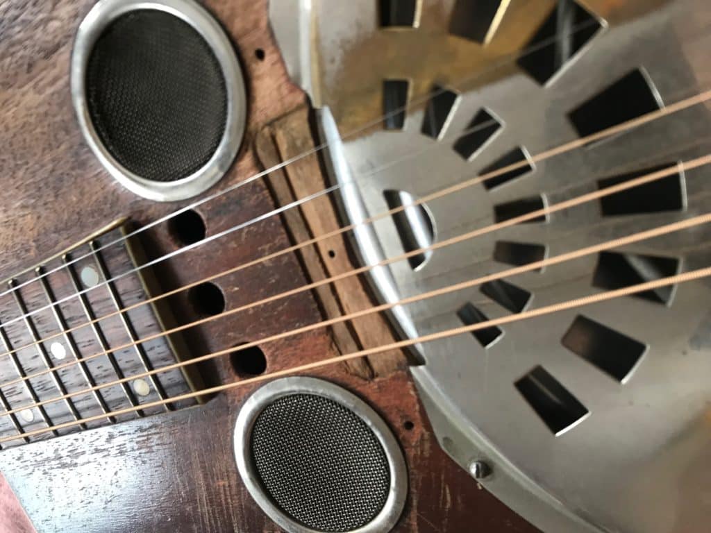 Plywood top guitar- some of these were painted at the factory. this is a proto-type from 1929 I'm never painting my plywood guitar. Never!