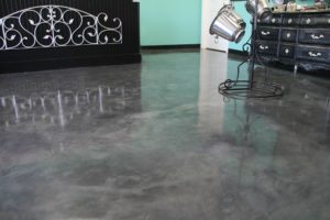 stained concrete floor