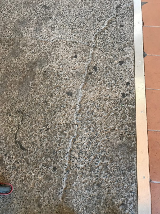 preparing concrete stain on floor Brad the Painter