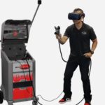 Commercial spraying trainer with virtual headset