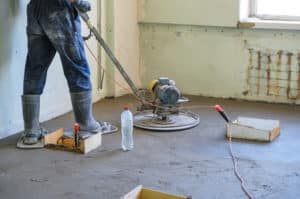 Concrete preparation- grinding before painting