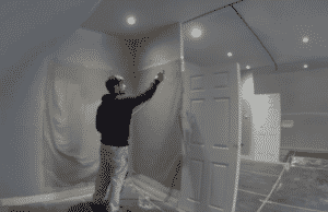 interiors pro paint sprayer doing doors