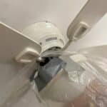 Wrapped around the fan