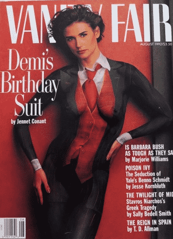 Body Paint on Demi Moore Vanity Fair cover nude